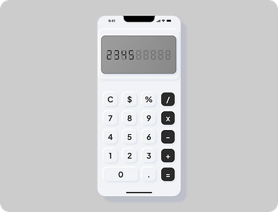 Day 4 #Daily Ui - Calculator calculator daily ui mobile mobile design neomorphism ui ui design uiux ux