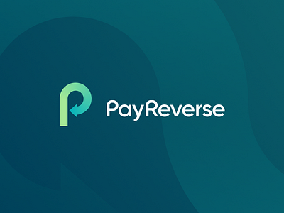 Pay Reverse brand branding fintech identity logo mark monogram p pay reverse sign statup typogaphy vector