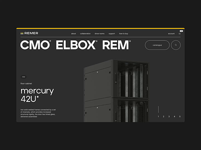 REMER showreel aftereffects animation cabinet desktop interaction mobile server tech technical ui ux web webdesign website