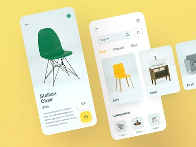 Furniture Catalogue App app application catalogue e commerce ecommerce furniture layout product design ui ux