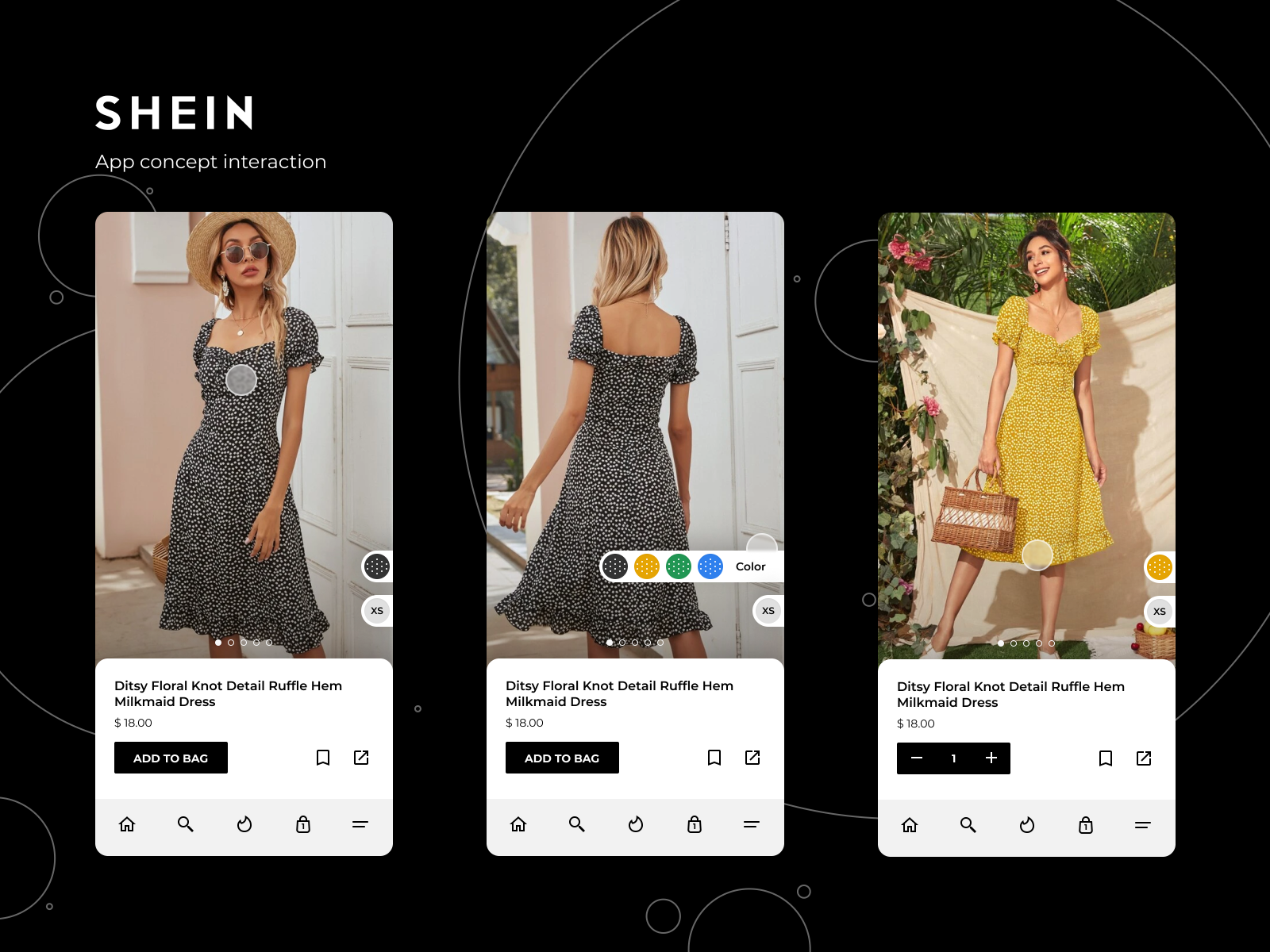 Shein app concept interface by Mateus Bolsoni on Dribbble