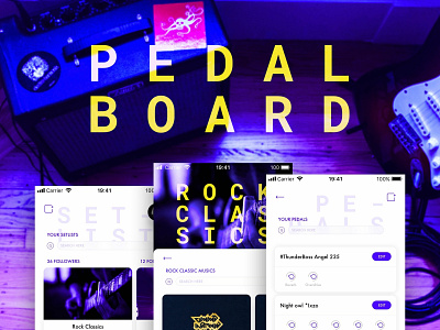 PedalBoard app ios music app sketch ui ui ux design ux design