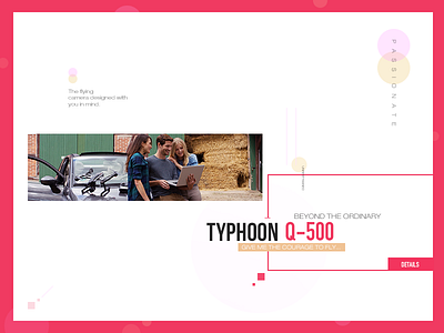 Typhoon Q-500 basics clean colors geometry layout minimal pattern shapes simple web design webdesign website