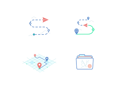 Waypoint editing management route，clouds ui ue icon，map， aircraft