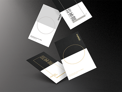 Visitor Permit black card gold round square yuneec，business card，carte