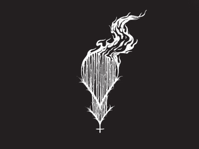 Black Metal Logo black blackmetal fire grunge metal nordic