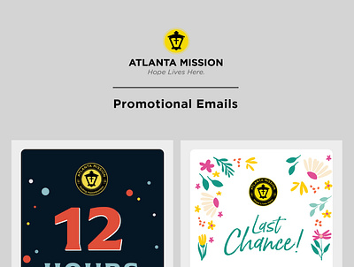 Atlanta Mission Fundraising Emails email design