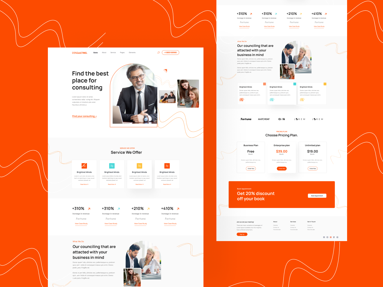 Consulting Website Design by Shamima Yeasmin Akhi on Dribbble