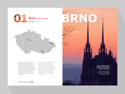 Brochure Design brochure city clear column full map masking page photo print typo
