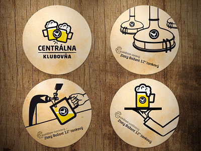 Beer coasters for Centralna Klubovna