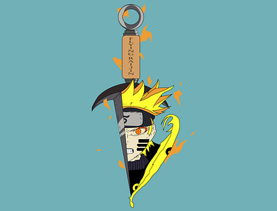Naruto anime character design illustration naruto