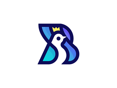 B Bird Logo animal bird identity letter logo mark monogram sign