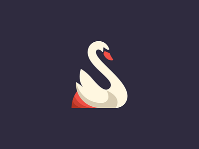 S Swan Logo animal logo mark s swan vector