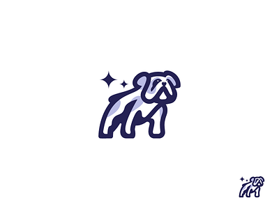 Dog character icon identity logo mark mascot pitbull symbol