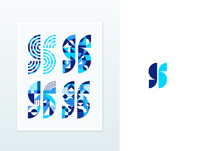 S mark V2 abstract geometric brand design for sale graphic icon identity illustration letter logo mark monogram s symbol