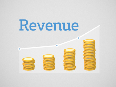 Revenue animation coin money motion graphics
