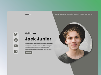 Portfolio landing page