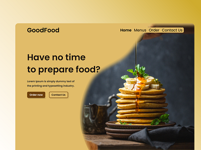 GoodFood landing page