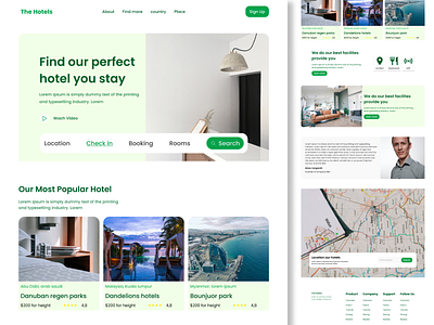 Hotel Landing page