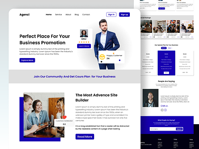 Agency Landing page