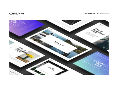 OMAH | Powerpoint template branding hipster hire layout powerpoint presentation simplicity