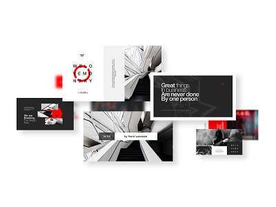 Besimuda layout design black business layout presentation red robot