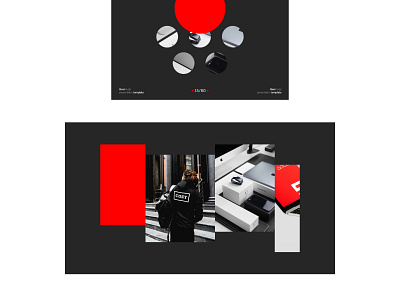 Besimuda black clean custom layout modern presentation red