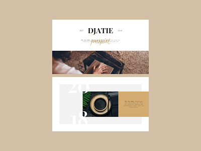 DJATIE aesthetic branding brown guidelines media kit nature presentation