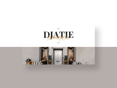 Djatie est 2008 brown clean creative media kit nature social media vintage white