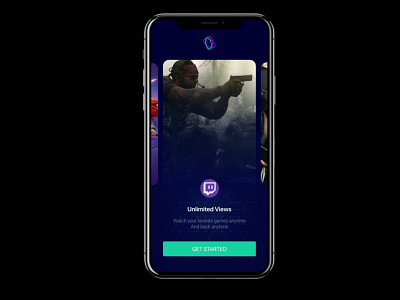 Games Broadcasting App android app design games interface ios iphone ui uiux ux uxdesign