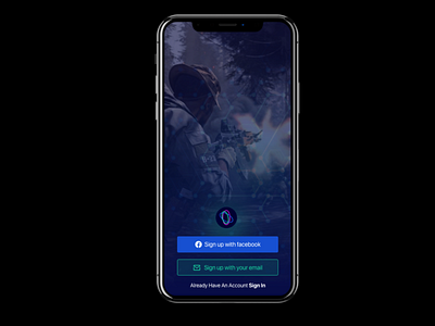 Games Broadcasting App android app design interface ios iphone ui uiux ux uxdesign