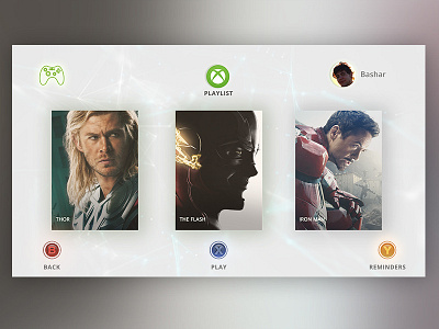 Tv/Xbox one App daily design one tv ui ux xbox xboxone