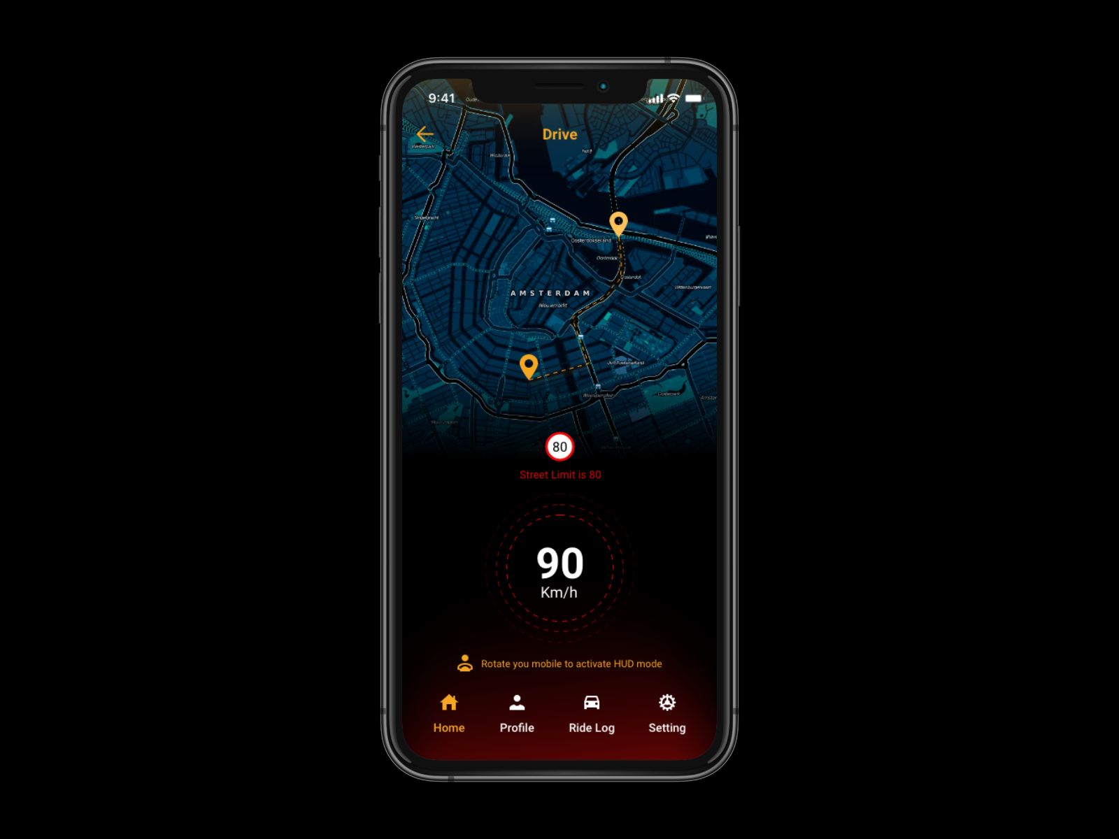 Speed Limit Drive App by Bashar Louzon on Dribbble