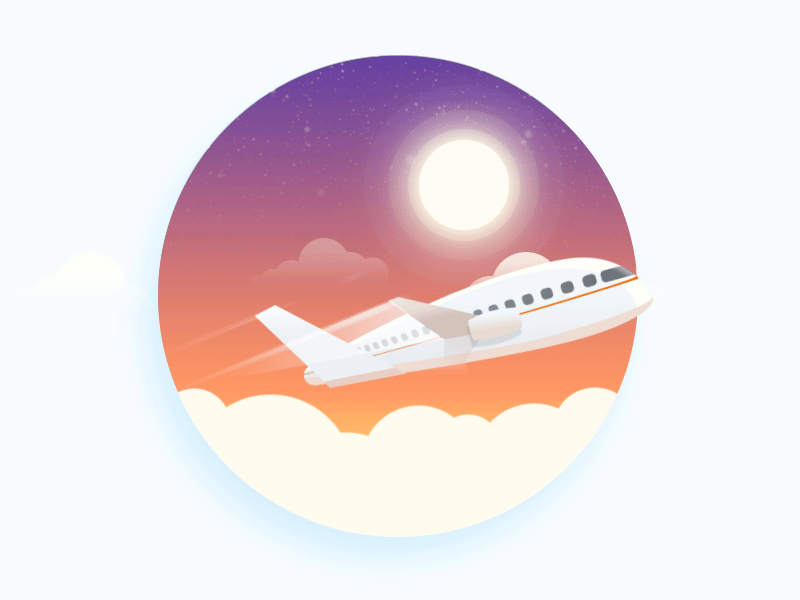 Flying with you!~ gif ui ux