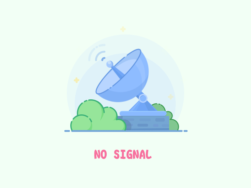 No Signal gif ui ux