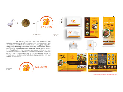 REBRANDING BEBEK KALEYO RESTAURANT banner branding duck flyer graphic design id card mockup mug poster rebranding redesign restaurant traditional