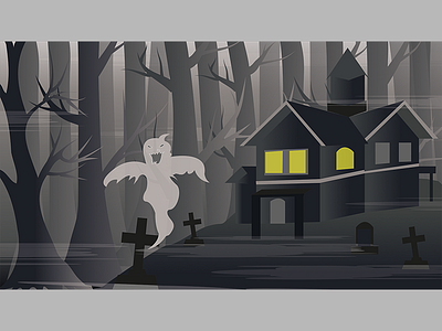 Ghost Night artworks design graphic design illustration illustrations ui vector vector arts vector illustrations