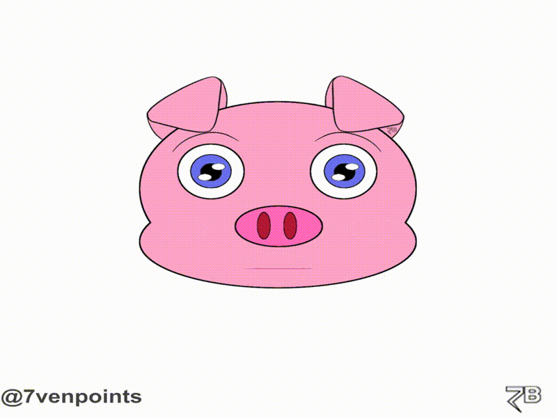 Pig animation 2d animation anime cartoon design illustration myart oc
