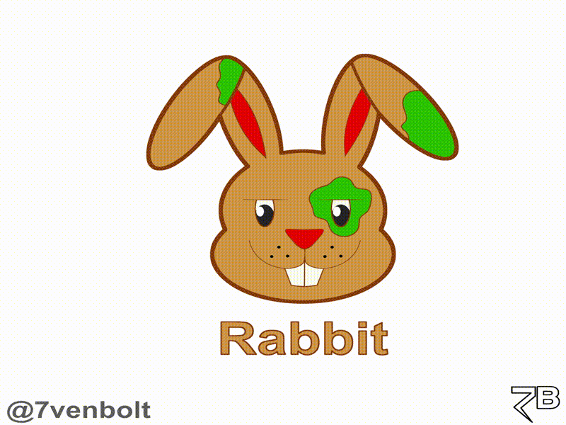 Rabbit Animation 2d animals animation anime cartoon design myart oc rabbit