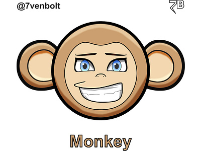 Monkey, cartoon style