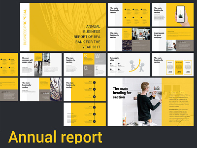 Annual Report Presentation template