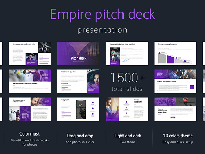 Pitch Deck Empire Presentation Template keynote pitch deck powerpoint presentation slide template