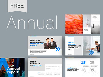 Annual Report PowerPoint Template annual report brand create creative design icon icons infographic keynote powerpoint presentation slide template typography ui ux vector