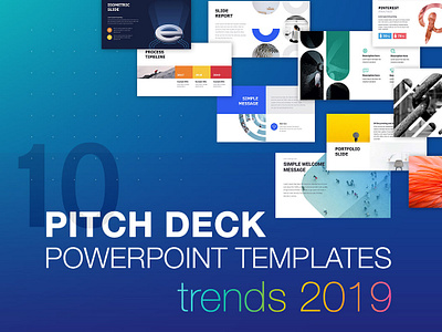 10 Pitch Deck PowerPoint Template - trends 2019 branding company company branding creative deck design illustration infographic investor keynote pitch deck powerpoint presentation presentation design presentation layout slide
