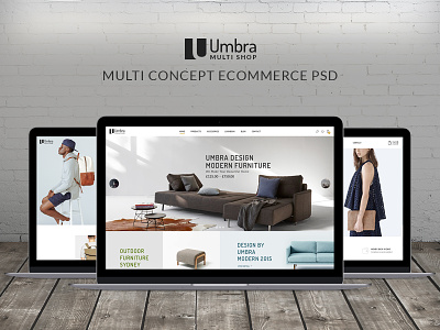 Umbra - Furniture & Interior PSD Template clea concept design ecommerce furniture interior mordern muitipurpose psd template shop theme wordpress