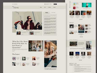 Magazine Article UI Desktop Design