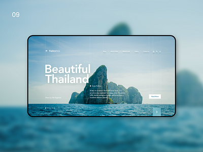 Beautiful Thailand | UI/UX 2020 adobe cc adobe xd design digital design user experience design user interface design