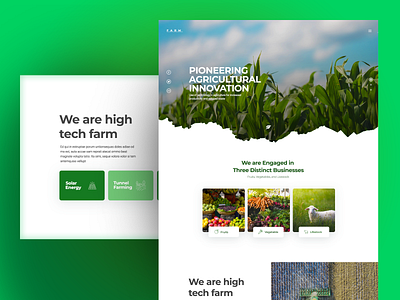 Innovative Farm Web design
