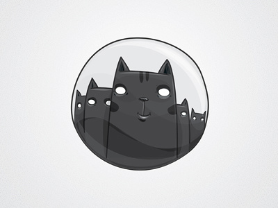 Pack of cats cat icons logo vector