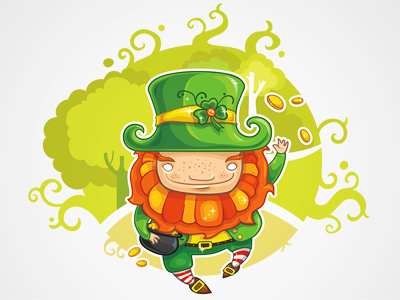 St. Patrik character illustration st.patrik vector